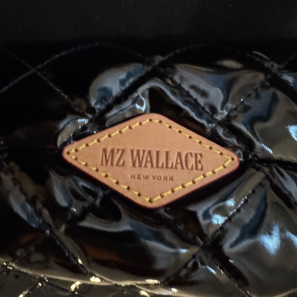 MZ Wallace Black Metro Shoulder Bag in black lacquer - Picture 3 of 4